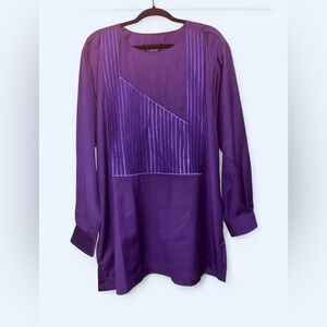 Men’s Purple Formal Dashiki - Size XXL - Made in Kenya